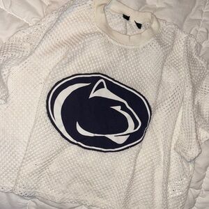 White Mesh Top with Penn State Logo